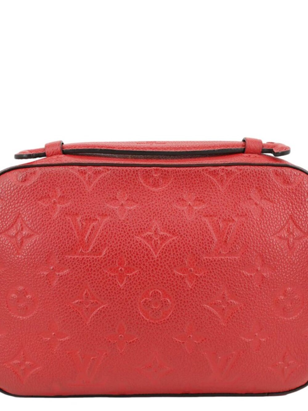 Louis Vuitton Saintonge Monogram Empreinte Leather Crossbody Bag Red - Picture 4 of 13